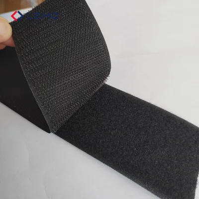 Wholesale Blended for Polyester Nylon Mother Child Sticker Sticky Cloth Black White Color Tape Spot Shoes Clothing Bags Burr