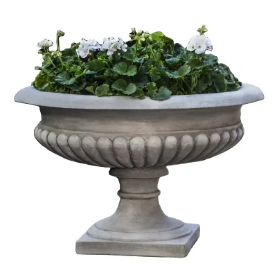 Outdoor Garden Life-size Natural Stone Hand-carved Traditional Marble Planter Durable