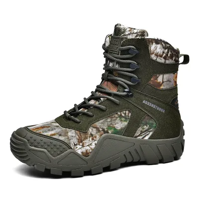Greatshoes Mens Custom Leather Safe Boots,Slip Resistant Jungle Boots,Hiking Shoes Boot Outdoor Boots for Man