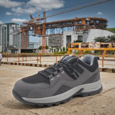 Factory Direct Work Shoes Breathable Anti- Smash Anti-Puncture Anti-Slip Rubber Sole Lightweight EVA Insole Industrial Safety