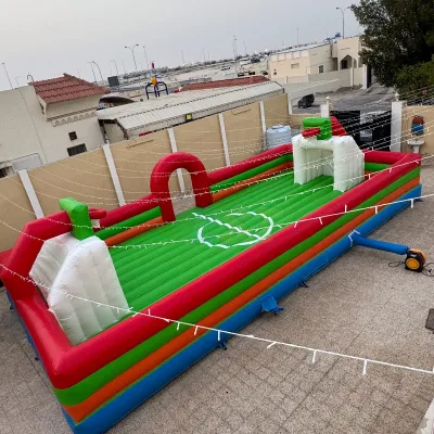 Factory Sale Human Football Pitch Commercial PVC Inflatable Soapy Foosball Basketball Field Games Soccer Court for Rental