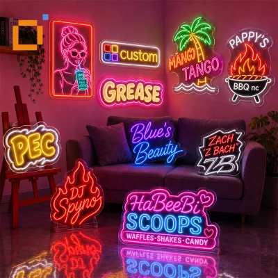 Powerful Neon Light Strip LED Neon Signs for Business Dimmable 12V Flexible Neon Light for Commercial Bar Shop Signage