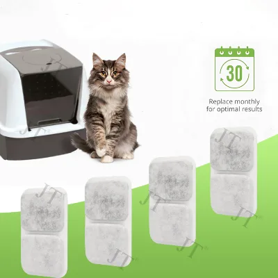 Litter Box Filters,Dual Action Purifier Pads to Absorb and Freshen Litter Box Odors
