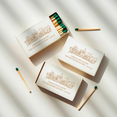 Online Retailer Personalised Match Boxes Ceramic Printed matchbox Wooden Stick Matching With Customized Match Box