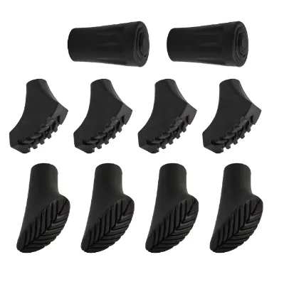 Extra Durable Rubber Tips for Standard Trekking Poles for Most Hiking Walking Sticks Tip Protectors