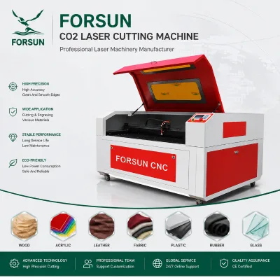 30% Discount China High Speed Foster Industry 60w 80w 100w 130w 150w  Laser  Equipments 6090  Co2  Cnc  Laser  Cutting  Machine