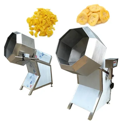 Octagonal Seasoning Machine Snacks Popcorn Flavoring Coating Machine Fried Chips Flavoring Seasoning Machine
