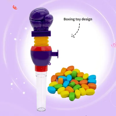 Candy Wholesale Custom Private Label Boxing Candy Toy Telescopic Toy with Fruit-Flavored Hard Sweets Kids Candy Toys ODM
