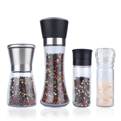 Hot Sale Factory Direct Black Sets Mini Salt & Mills Free Sample Pepper Mill 100 ml
