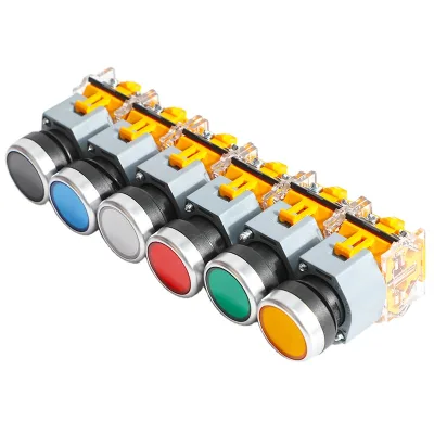 APT Button Switch LA39-B2-11g Flat Button Self-locking Type