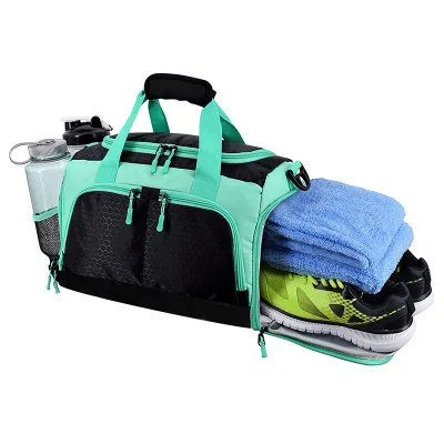 Ultimate Durable Waterproof Portable Sports Women's Gym Duffel Bag logo Printed Workout Bag Student backpack shoulder cross