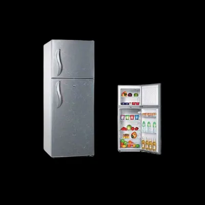 OEM Refrigerator 220V50HZ Double Doors Small Size No Frost Freezer Sliver Lower Watt Energy for Department Use