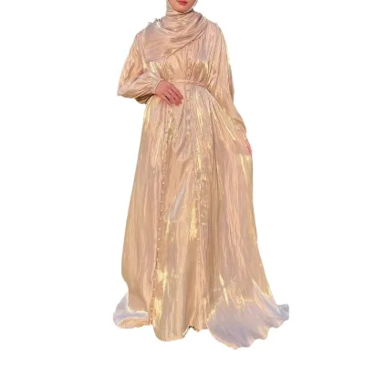 Women's Muslim Clothing Streamer Gauze Explosive Dress Robe  Middle East Europe and the United States Evening Ceremony