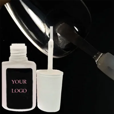 7g Customized Label Fast Drying Super Strong Nail Glue for Nail Tips Sticky Finger Gel  Nail Glue With Brush