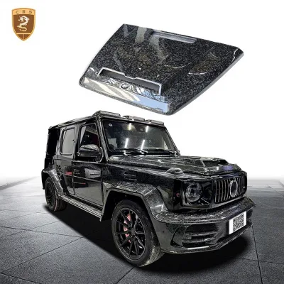 MSY Style Engine Cover for Mercedes Bens G Class W464 W463 W463A 2018-2022 Forged Carbon Hood Scoop