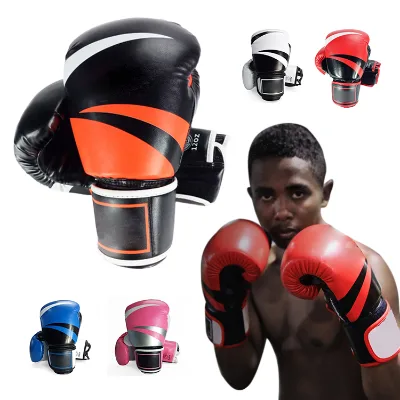 Professional Thick Full Size Cowhide Leather Breathable Durable Eco-Friendly Comfortable Boxing Gloves