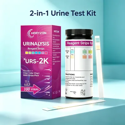 Jilin Hongyi Simple Professional URS-2K Manual Urine Test Paper Plastic Analysis Glucose Ketone Detection CE
