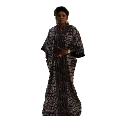 Best Mix African Print Dress Printing Traditional African Dress Sequin Matching African Traditional Dresses