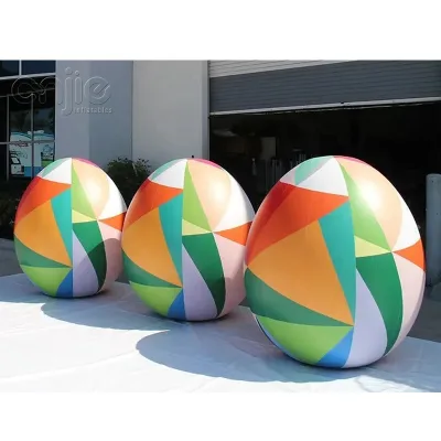 Inflatable Egg-Shaped Balloon with Lighting Waterproof & Over for Courtyard Decoration