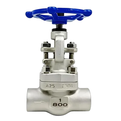 F304 Forged Steel Gate Valve Sleeve Welding Thread NPT 800LB Water/oil/gas Application High Temperature and High Quality