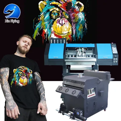 Lifetime Warranty Sales Promotion I3200/4720 Printhead 60 cm T Shirt Printing Machine Digital DTF Printer Double Printer DTF