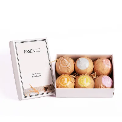 Ingredient- Fizzy Bath Bombs Gift Set with Organic Natural Ball Shape Funny & Body Skin Care Single Color 6*110g