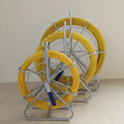 Extra Length Fiberglass Duct Rodder Push Pull Rod for Fiber Optic Cable Installation
