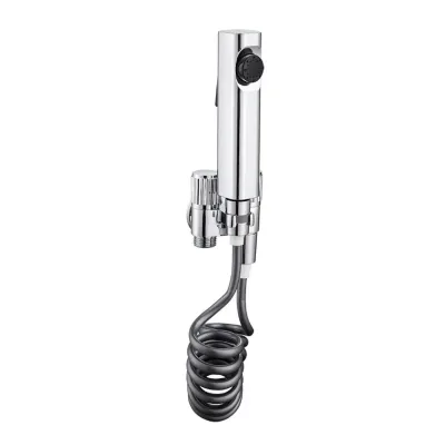 High-Pressure Brass Bathroom Faucet Wall-Mounted Shattaf Similar Artifacts for Hotel Toilet Companion Flushing Spray Gun