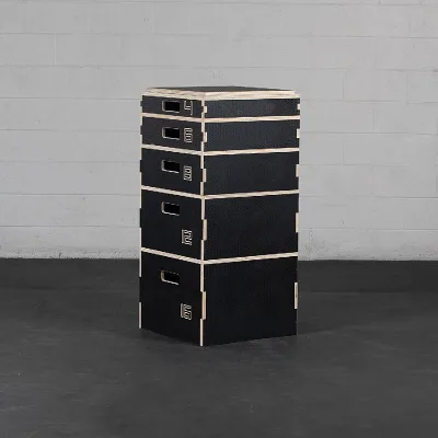 Stackable Anti-Slip Wooden Plyometric Boxes Premium Product for Fitness Training