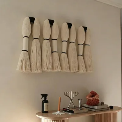Factory Direct Double Fringe Wall Hanging Tassel Wall Decor for Interior Design Studios & Home Decor Brands