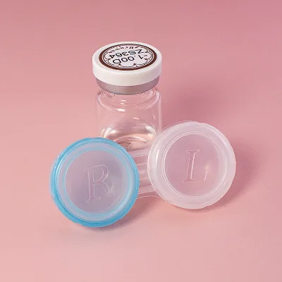 Homemade Contact Lens case Lenses case Gift with Plastic Tweezer Custom Contact Lens case