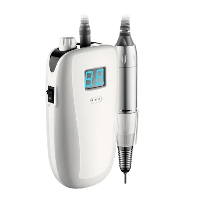 Classica Design Rechargeable Cordless Nail Drill Machine White Color Electric Pen Nail Drill