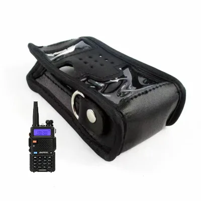 Multi-function Universal Walkie Talke Protective Tactical Shell Bag Leather Baofeng Uv5r Uv 5r Leather case N2538