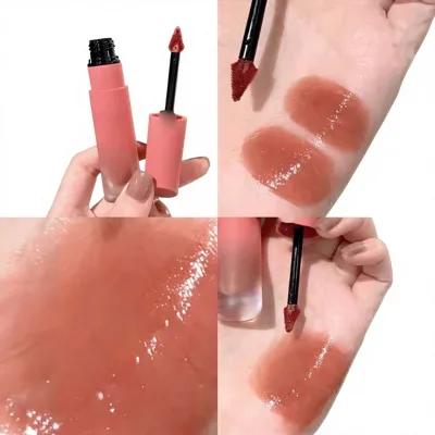 Cross-border OEM/ODM Custom Regular Size Lip Glaze Liquid Matte Non-Stick Cup Tube Lipstick Made in China with Duoduo Cosmetics