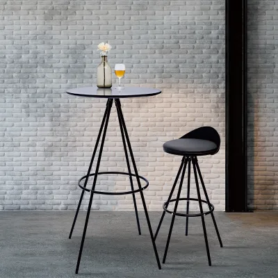 Soft Padded Seat Bar Stool with Metal Legs, Modern Counter Height Bar Chair for Bistro Cafe Home Bar