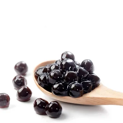 HENGZHI Factory Wholesale OEM 1KG High Content Bubble Tea Black Pearl Quick-cooking Bubble Tea Ingredients Tapioca Pearls Ball