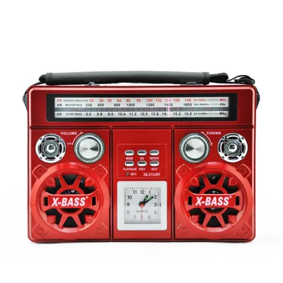 XB-373URT Plastic Am/Fm/Sw 1-2 Band Retro Poste Ac Dc Cassette Lazer Mp3 Boombox Radio With Cassette Recorder Radio Vintage