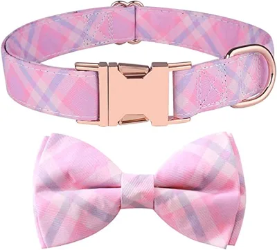 Factory Metal Buckle Adjustable Dog Bow Tie Collar for Small Medium Large Dogs Cat Bowtie Christmas Durable Dog Bow Tie Collar
