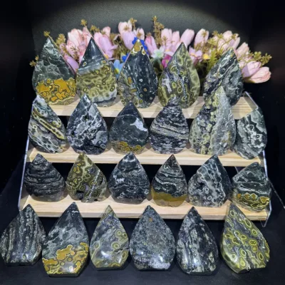 Bulk Wholesale Natural Crystal Crafts Ocean Jasper Ornament Spiritual Products Stones for  Decorate