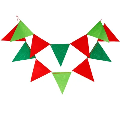 Modern Decoration Triangle Flags Acrylic Material 30x40cm Size Customizable Color
