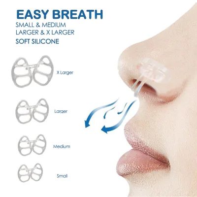 Four Different Sizes Silicone Nose Pad Anti Snoring Ring Anti Snoring for Sleep Better
