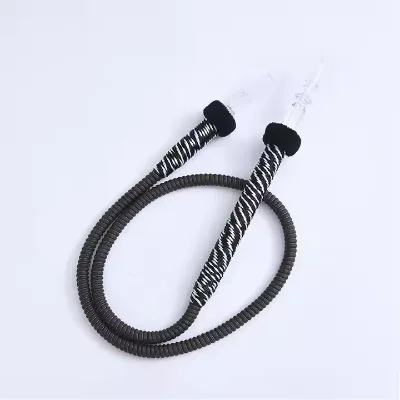 Customized Stylish Portable Hookah Pipe Shisha Hose Set Frosted Acrylic Handle Smoking Accessories