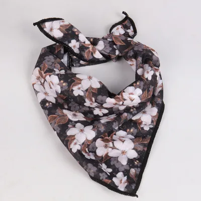 OKEYPETS Customized Logo Polyester Designer Cat Pet Scarf Cooling Dog Pet Bandana