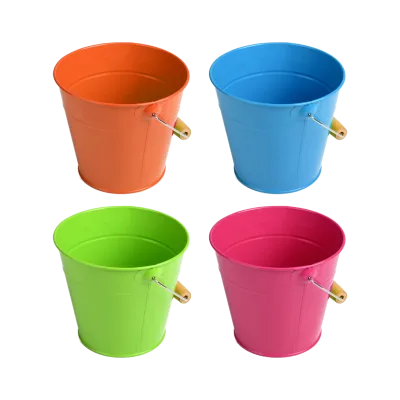 Esschert Original Design Colorful 3 Age+ Mild Steel Kid's Children's Garden Small Watering Can and Bucket