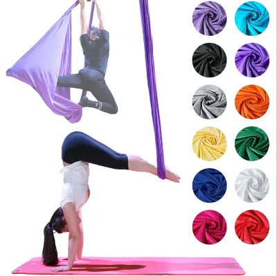 Professional High Quality Stretch Air Flying Yoga Hammock Silk for Aerial Yoga Hammock Anti Gravity Yoga Swing