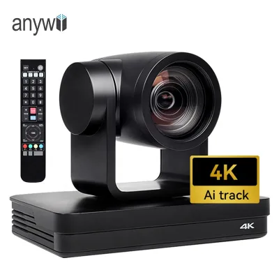 Anywii Usb Webcam 4k with Remote Control Auto Tracking hd Webcam 4k 360 Conference Camera Zoom Room Conference