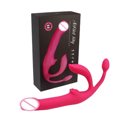 Wireless Remote Control Telescopic Massage Masturbation Vibrator Anal Toys for Lesbian