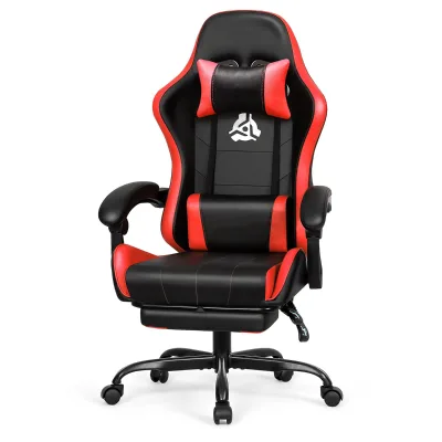 Oem Colors Adjustable Armrests Ergonomic Office Home Furniture Silent Wheels Gas Lifted Computer Gaming Chair with Footrest