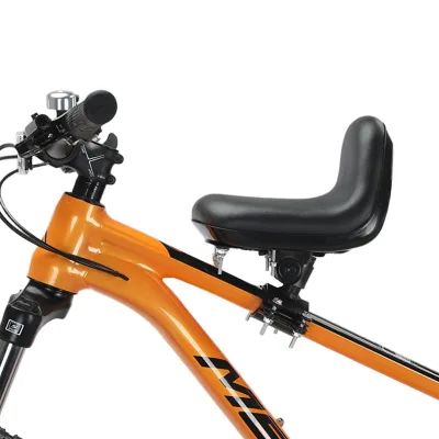 Soft Leather Kids Bike Seat Cushion Front Mounted Child Bicycle Saddle Simple Style Ventilation Function Durable All Seasons
