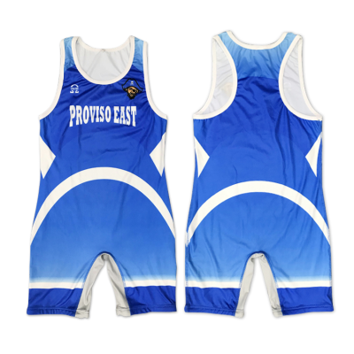 Custom Sublimation Logo Print Design Wrestling Suit Youth Team Sports Wrestling Singlet